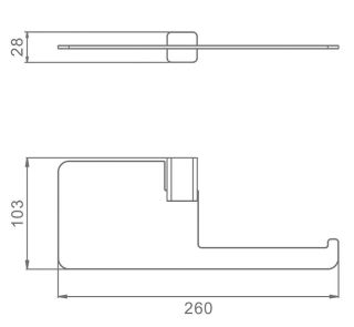 Держатель для туалетной бумаги Raglo R301.03.09 графит
